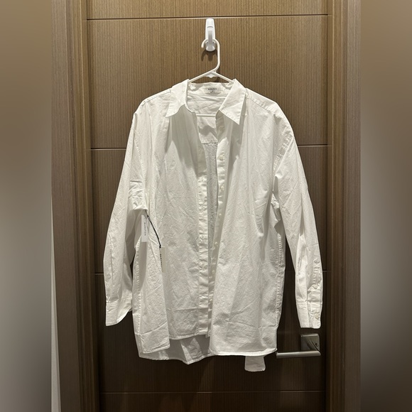 BRAND NEW WITH TAG Aritzia Babaton Essential Oversized White Shirt - Picture 6 of 8